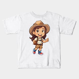 kids adventure, happy cartoon v1 Kids T-Shirt